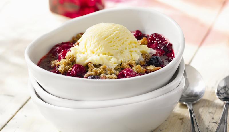 Triple Berry Fruit Crisp